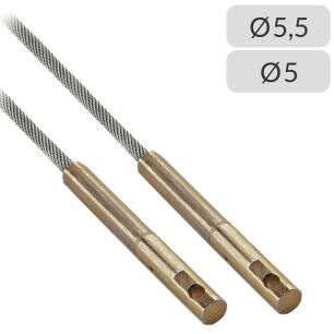 Liny nośne 5,5mm zakończone terminalem