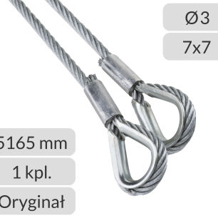 Liny nośne do bram o prowadzeniu wysokim typu H
