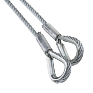 Liny nośne zakończenie kausza i stoper 