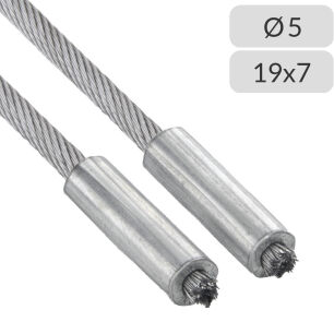 Liny nośne 5mm splot 19x7 zakończone 440REGL
