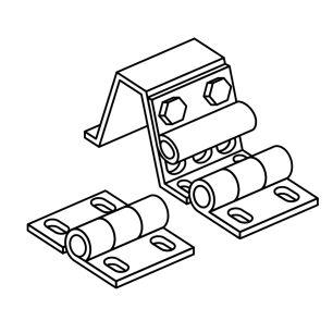 Zawiasy wsporniki uchwyty rolek