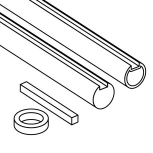 Wały pełne puste tuleje kliny
