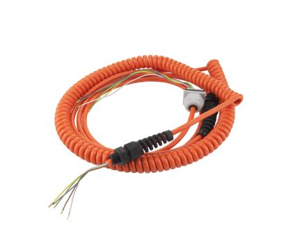 Przewód spiralny 5*0,50mm² 300mm+850mm+2050mm 4 krotne wydłużenie Sommer nr kat. 20897V000