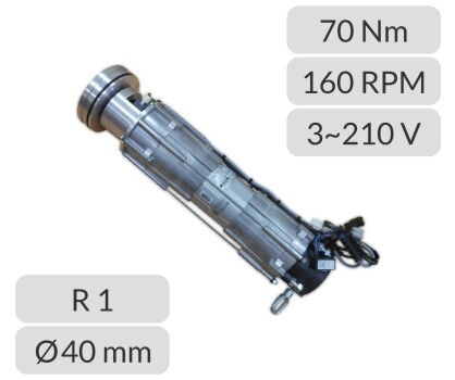 Napęd rurowy R1-0,75-160-15-25-75Hz DES Gfa Seuster Hormann nr kat. 4980061