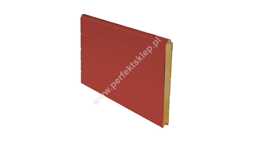 Panel przemysłowy symetryczny 4540*500*40mm RAL 3000/9010 Tecsedo