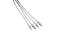 Komplet lin stalowych 3mm L=2570mm z mocowaniem do bramy garażowej Hormann H=2080mm, nr kat. TG-3-7x19-2570