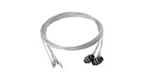 Komplet lin stalowych 3mm L=2570mm z mocowaniem do bramy garażowej Hormann H=2080mm, nr kat. TG-3-7x19-2570
