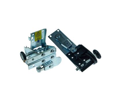 Uchwyty dolne CBD 440CA z zabezpieczeniem na pęknięcie lin typu LH komplet do bram Crawford Assa Abloy nr kat. K067876