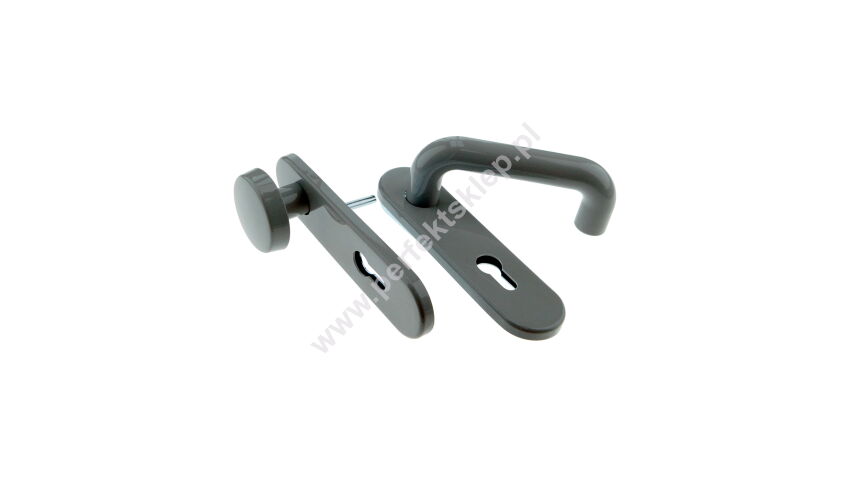 Klamko-gałka z szyldem o rozstawie 72mm ECO Schulte nr kat. 303047003774012
