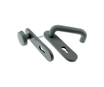 Klamko-gałka z szyldem o rozstawie 72mm ECO Schulte nr kat. 303047003774012