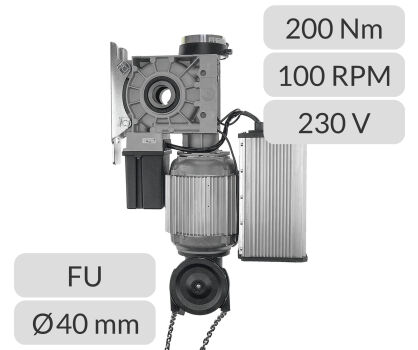 Napęd nasadowy SI 20.100-40,00 FU DES KNH Gfa Elektromaten nr kat. 10004227