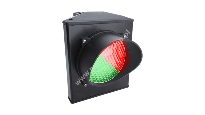 Semafor sygnalizator dwukolorowy LED 230V AC/DC Ø 124mm z uchwytem montażowym Apollo Stagnoli nr kat. ASF50L1RV230-01