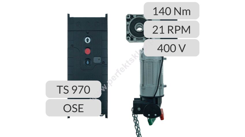 Napęd nasadowy SE 14.21-25,40 DES SK TS 970 OSE Gfa Elektromaten nr kat. 14401120 ZESTAW AUTOMAT