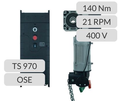 Napęd nasadowy SE 14.21-25,40 DES SK TS 970 OSE Gfa Elektromaten nr kat. 14401120 ZESTAW AUTOMAT