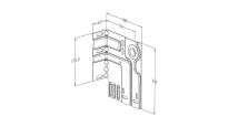 Podpory boczne 3,0mm odległość do osi otworu 152mm na wał 25,4mm Flexi Force nr kat. 3152S