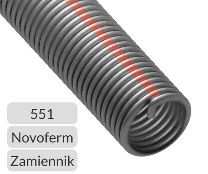 Sprężyna prawoskrętna 551 do bramy garażowej Novoferm zamiennik nr kat. NOV-551-Z