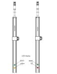 Kurtyna bezpieczeństwa bariera świetlna LIGI typu OSE detekcja 2520mm L=2640mm Witt Sensoric nr kat. 318740