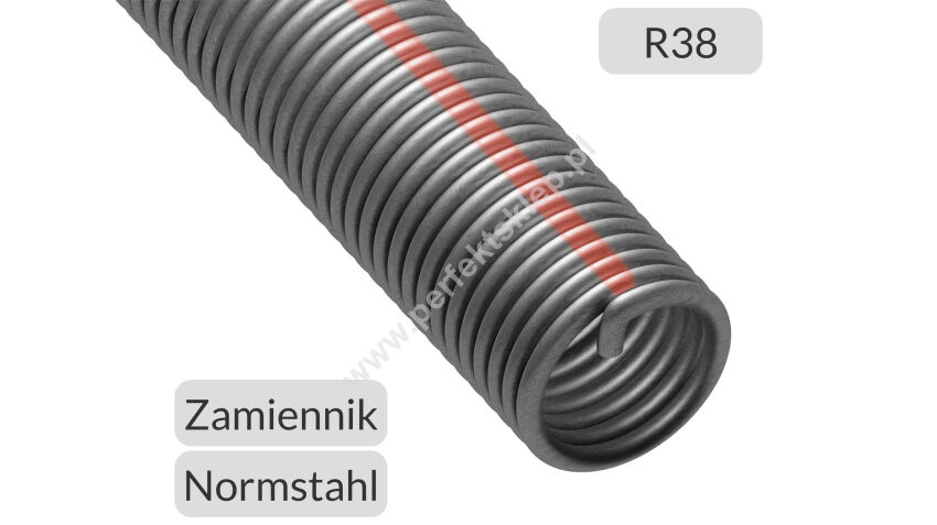 Sprężyna R38 do bramy garażowej Normstahl zamiennik nr kat. 227-R38-Z