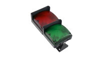 Semafor sygnalizator świetlny LED 24-230V AC/DC CZERWONY+ZIELONY Quadra-Lux Geba nr kat. 905.SLSL.20
