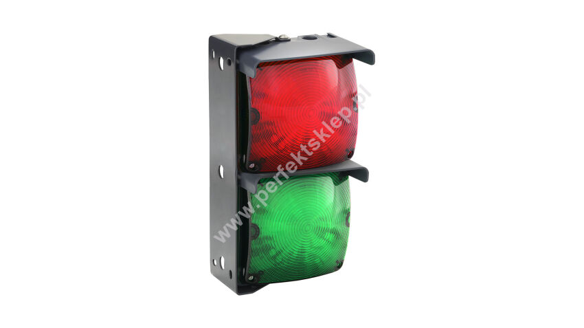 Semafor sygnalizator świetlny LED 24-230V AC/DC CZERWONY+ZIELONY Quadra-Lux Geba nr kat. 905.SLSL.20