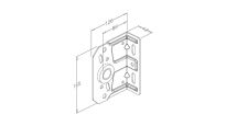 Podpora 2,5mm odległość do osi otworu 86mm na wał 25,4mm Flexi Force nr kat. 3086C