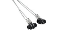 Komplet lin stalowych 3mm L=2490mm z mocowaniem do bramy garażowej Hormann H=2000mm, nr kat. TG-3-7x19-2490