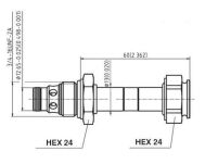 Wycofany z produkcji-Elektrozawór 2/2 drożny SD3E-A2/C2L2/M D=13mm do rampy zasilacza hydraulicznego Argo Hytos nr kat. 16653200 - 5
