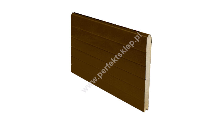 Panel przemysłowy symetryczny 5580*610*40mm RAL 8014/9010 Tecsedo