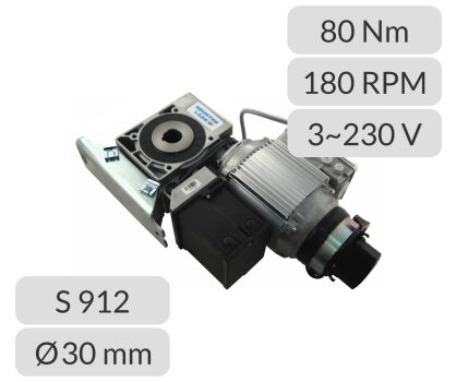 Napęd do bramy szybkobieżnej S912-0,75-180-16-30-100Hz DES NHKK Gfa Seuster Hormann nr kat. 012602-158998
