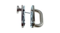 Klamko-gałka z szyldem o rozstawie 72mm ECO Schulte nr kat. 3062004674012