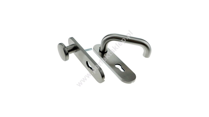 Klamko-gałka z szyldem o rozstawie 72mm ECO Schulte nr kat. 3062004674012