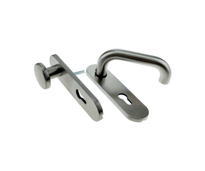 Klamko-gałka z szyldem o rozstawie 72mm ECO Schulte nr kat. 3062004674012