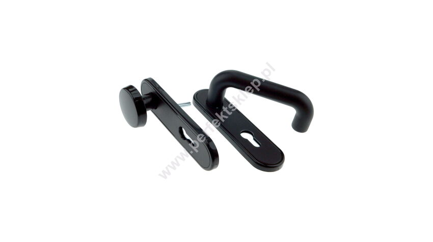 Klamko-gałka z szyldem o rozstawie 72mm ECO Schulte nr kat. 303137000275012