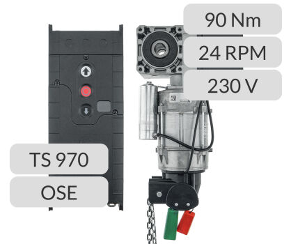 Napęd nasadowy SE 9.24-25,40WS DES SK TS 970 OSE Gfa Elektromaten nr kat. 004401122WS ZESTAW AUTOMAT
