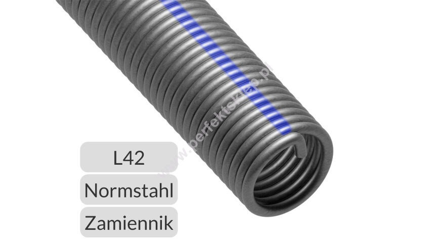 Sprężyna lewoskrętna L42 do bramy garażowej Normstahl zamiennik nr kat. 227-L42-Z