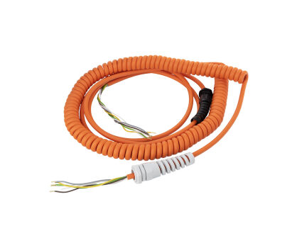 Przewód spiralny 5*0,50mm² 250mm+750mm+1500mm 4 krotne wydłużenie NICE nr kat. 920081155516