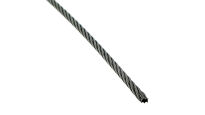 Liny stalowe ocynkowane 4mm L=12300mm typ M8 bramy przemysłowe Nassau nr kat. LS-2*4x12300M8