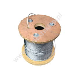 Lina stalowa 3mm splot 6x19 szpula 250mb Flexi Force nr kat. 503-PP-250