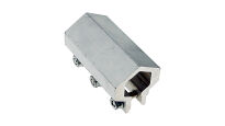 Łącznik wału L=100mm nieregulowany aluminiowy 3 śruby wał HEX typ Crawford nr kat. K058708