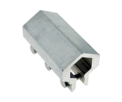 Łącznik wału L=100mm nieregulowany aluminiowy 3 śruby wał HEX typ Crawford nr kat. K058708