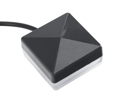 Lampa dekoracyjna słupkowa 60x60 LED 24V DC DTM nr kat. LEDSL6060-RAL7016