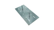 Płyta montażowa prosta do odbojnicy gumowej 200mm*450mm PerfektSklep nr kat. 200450PC