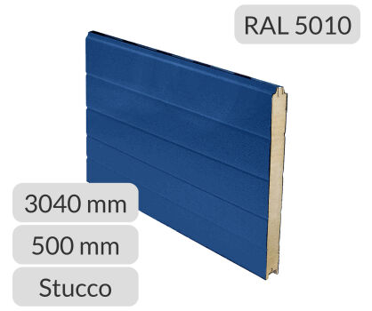 Panel przemysłowy symetryczny 3040*500*40mm RAL 5010/9010 Tecsedo