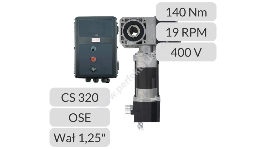 Napęd nasadowy STA 1-14-19 KE CS320LCD OSE WAŁ 1,25