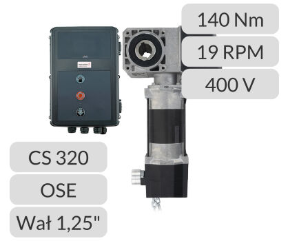 Napęd nasadowy STA 1-14-19 KE CS320LCD OSE WAŁ 1,25" (31,75mm) Marantec nr kat. 197127