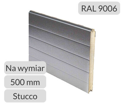 Panel przemysłowy symetryczny H=500 RAL 9006/9010 Tecsedo cena metra bieżącego