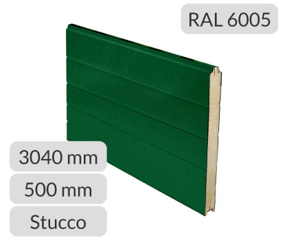 Panel przemysłowy symetryczny 3040*500*40mm RAL 6005/9010 Tecsedo