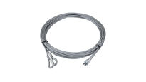 Komplet lin stalowych ocynkowanych 3mm L=2100mm zakończonych kauszą i stoperem nr kat. K+S-3-7x19-2100