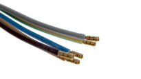 Wtyczka typu PCE 16A 400V 5P 3P+N+E z przewodem 5x1,5mm² L=700mm