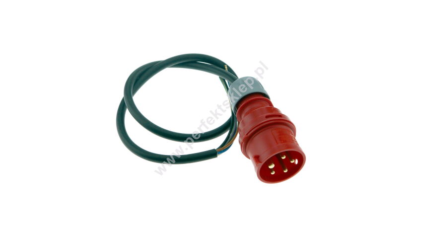 Wtyczka typu PCE 16A 400V 5P 3P+N+E z przewodem 5x1,5mm² L=700mm